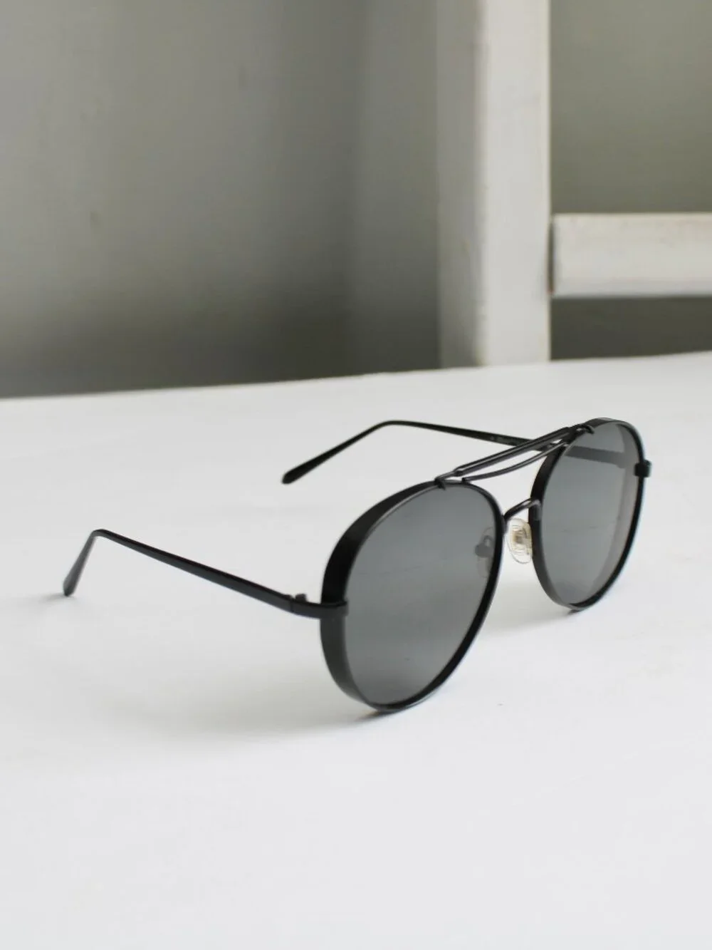 Melt Black Aviator Oversized Metal Frame Sunglasses Series 3